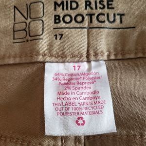 khaki pants size 17 JR size (fit size 14/15)